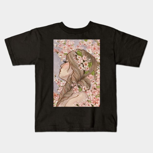 Sakura Kids T-Shirt by aMIYAKOm